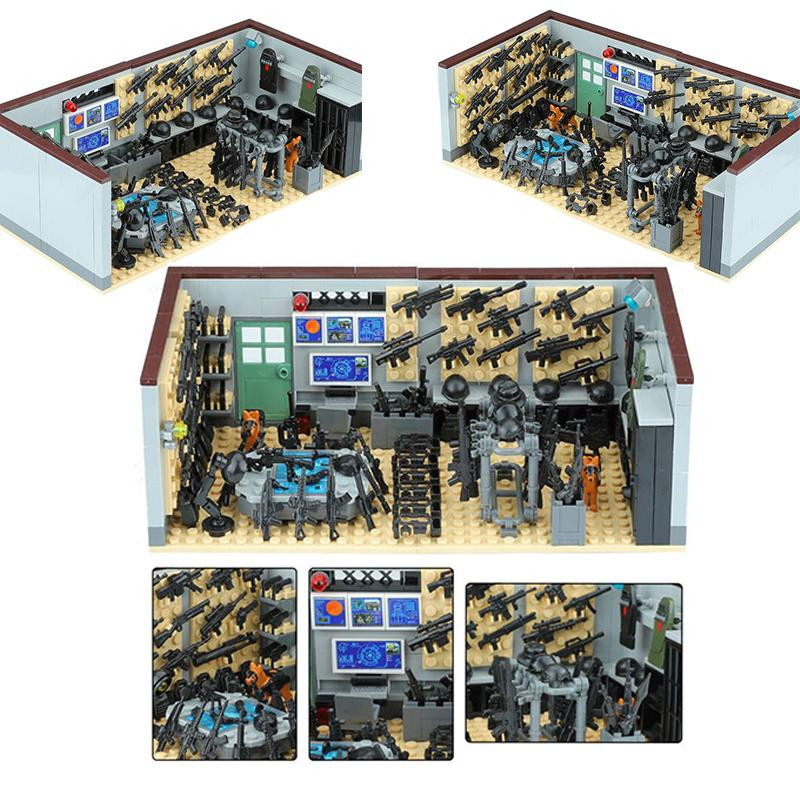 Yiran toy MOC Militärwaffen Waffenkammer Bausteine SWAT ab 14 Jahren - Bild 2