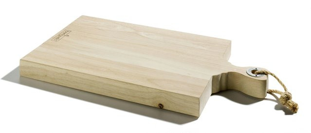 Schneidebrett bongusto aus Holz in Braun und Beige, B/T/H: 48,0 x 26,5 x 3,5 cm - Bild 1