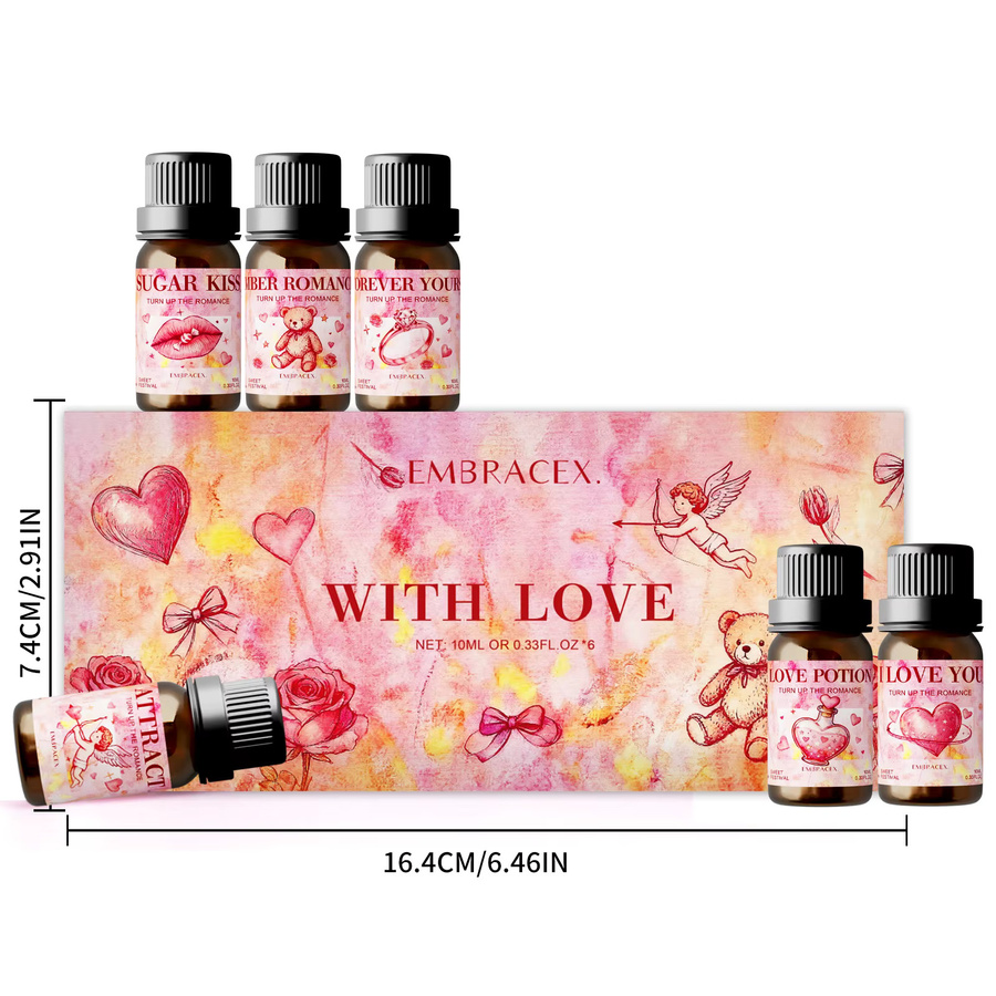 EMBRACEX Set mit 6 Premium-Duftölen für Kerzen und Hautpflege, 6 x 10 ml - Bild 2