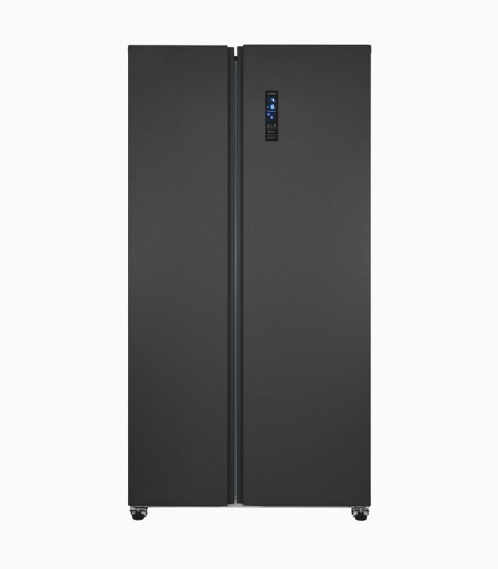 Side by Side Kühlschrank SBS546-040E in Inoxlook mit No-Frost und Dynamic Cooling, Farbe: Silber/Schwarz, B/T/H: 90 x 60 x 177 cm - Bild 2