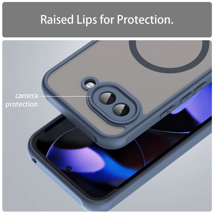 MagSafe kompatible Schutzhülle für Google Pixel 10 und 9 Pro XL aus TPU + PC in Purple, stoßfest mit staubdichter Rückseite und magnetischer kabelloser Ladefunktion - Bild 3