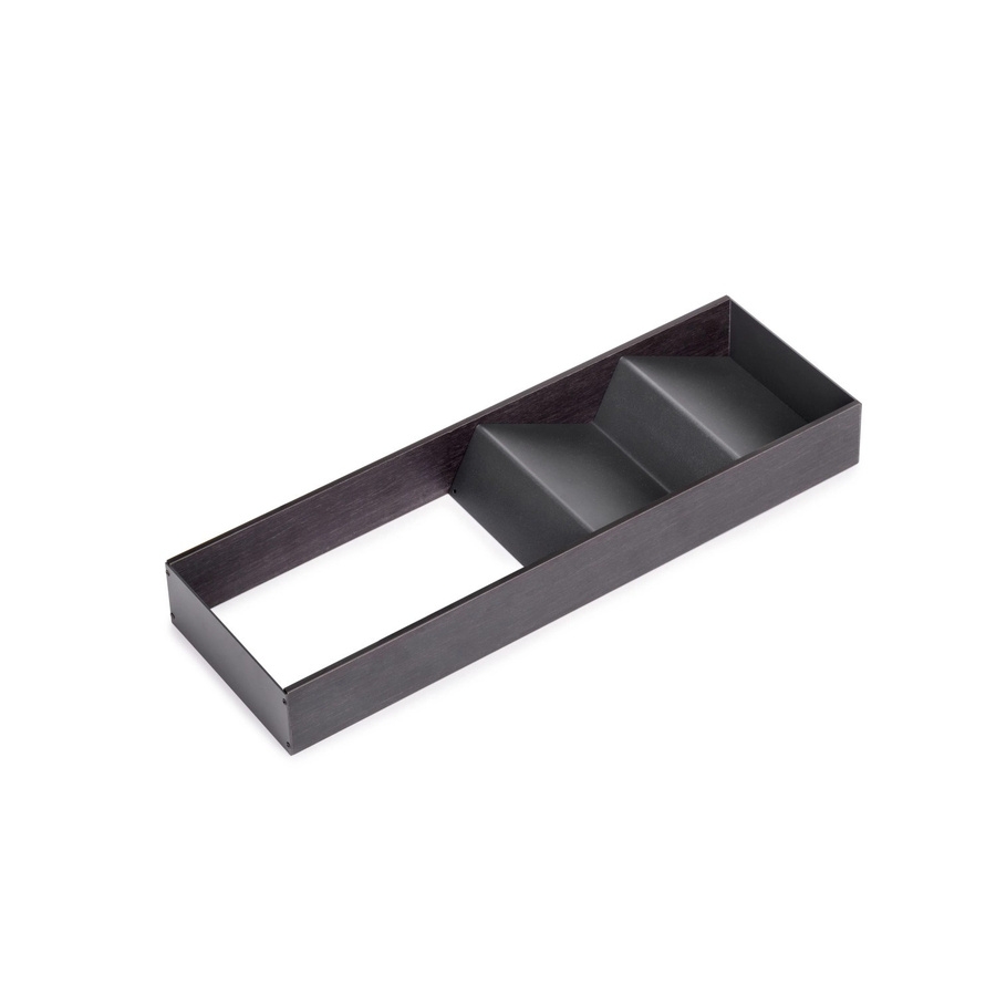 Emuca Schubladenorganisator Orderbox aus Stahl und Holz in Anthrazitgrau, Breite: 15,0 cm - Bild 2