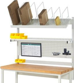 RAU System-Aufbau Komplettset 03 aus Aluminium in Grau und Weiß, Breite: 150 cm - Bild 1