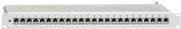 Rutenbeck Patchpanel PP-ClassEA iso-24/1 mit 24 RJ-45 Ports, CAT 6, 1 HE, Hellgrau (RAL 7035) - Bild 1