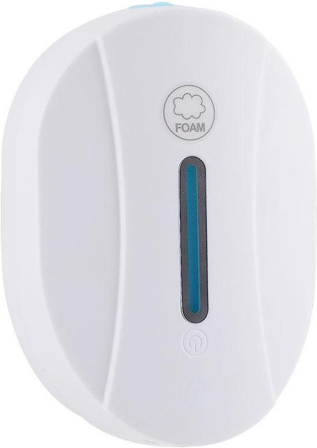 KONNWEI Wandmontierter intelligenter Seifensensor mit Kontrollleuchte, berührungsloser automatischer Induktionsseifenspender für Schaum, Weiß - Bild 1