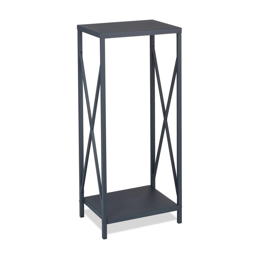 Relaxdays Kaminholzregal aus Stahl in Grau, B/T/H: 80,5 x 34 x 25 cm - Bild 2