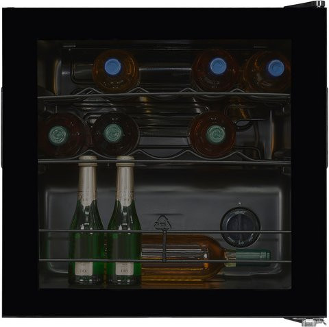 Exquisit Weinkühler WS1-12-GT-030G in Schwarz mit 43 l Volumen, B/H/T: 49,0 x 49,2 x 44,0 cm - Bild 1