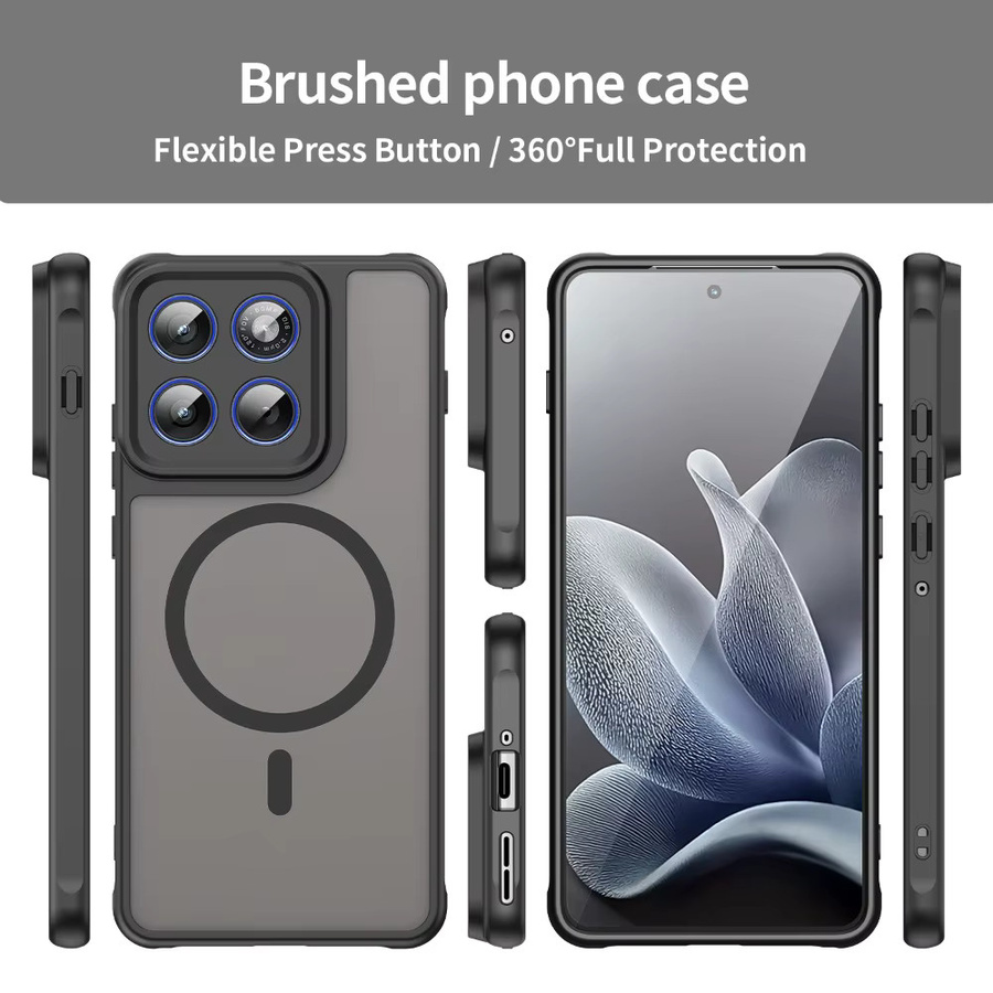 Magnetische und stoßfeste Schutzhülle für Motorola Edge 70 Ultra Pro Fusion+ und Moto Edge 60 Pro in Transparent Matt mit kabelloser Ladefunktion - Bild 4