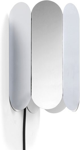 HAY Arcs Wall Switch Wandleuchte aus Stahlblech in Silber - Bild 1