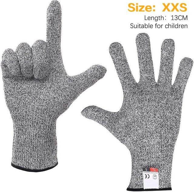 Syerenade Sicherheits-Schnittschutzhandschuhe Level 5, hochfest, Farbe: Grau, Größe: XXS - Bild 1