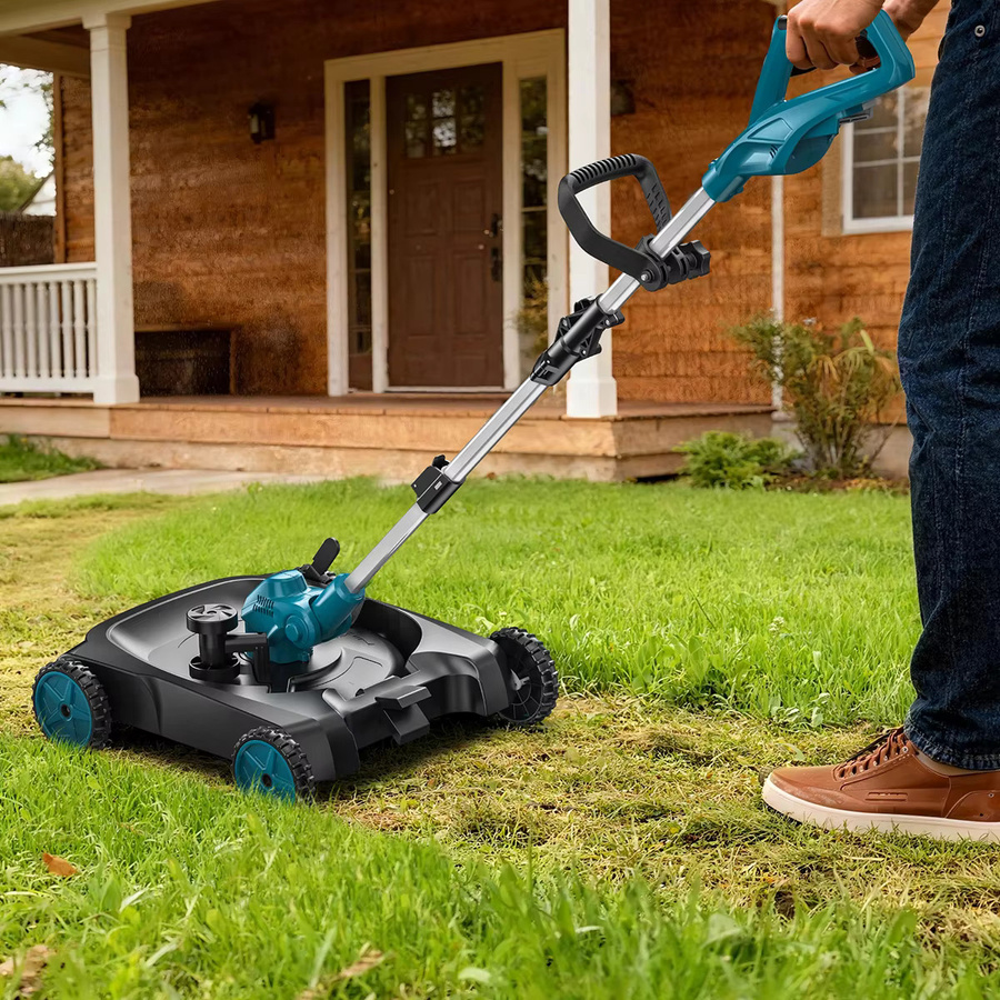 Gisam 3-in-1 Kabelloser Elektrischer Rasenmäher und Rasentrimmer mit 12 Zoll Schnittbreite für Makita LXT 18V Akku - Bild 2