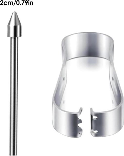 Samsung Luxus Metall-Stylus-Ersatzspitze in Silber für Galaxy Tab S10 Ultra, S9 FE und Note10, druckempfindliche Stiftspitze - Bild 1