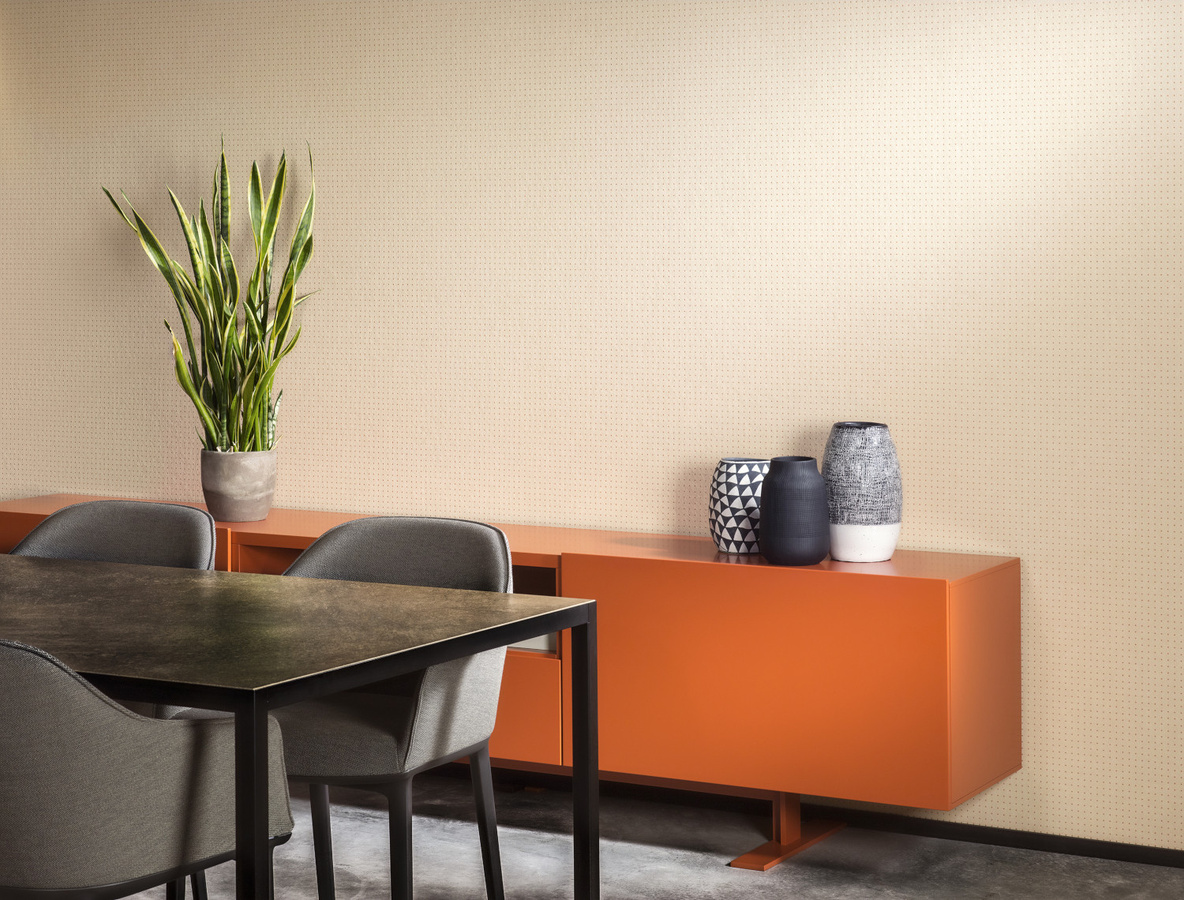 Arte International Tapete Dots 31029 in Pale Sienna mit abstraktem Punktmuster und mattem Finish - Bild 1