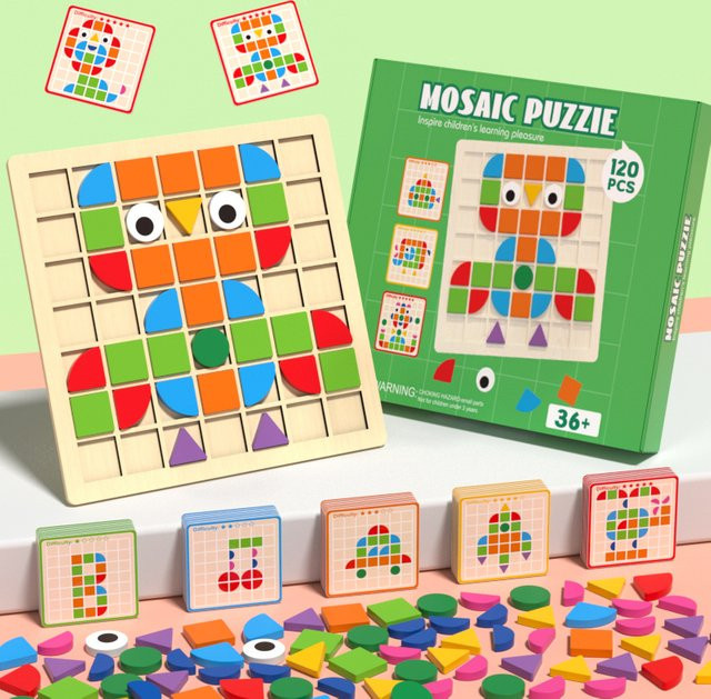 Lee's Sharing Montessori Erkenntnis Puzzle, 120-teiliges Set, ab 3 Jahre - Bild 1