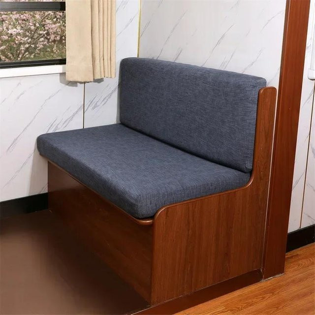 Bestbags 2er-Set elastische RV Dinette Kissenbezüge in Grau mit floralem Muster aus Spandex-Polyester-Mischgewebe - Bild 1