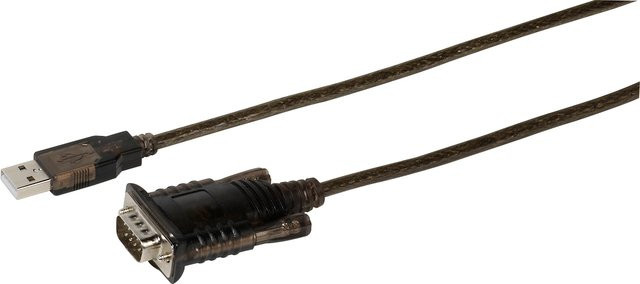 Vivanco USB zu Seriell Adapter Schwarz, Länge: 1,8 m - Bild 1