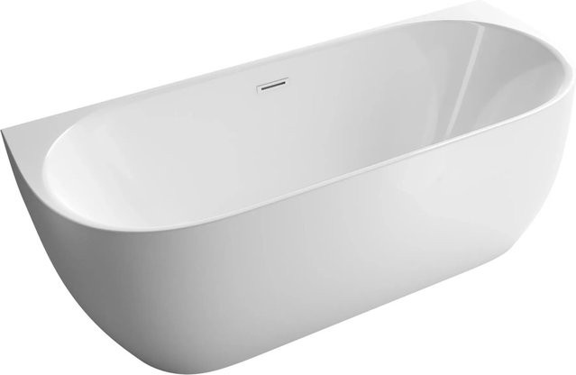 Freistehende Badewanne LENA von Bernstein aus Acryl in Weiß Glänzend, B/T/H: 170 x 75 x 60 cm - Bild 1