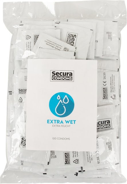 Secura Condoms Extra Wet, Unisex - Bild 1