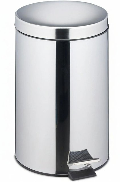 Relaxdays Treteimer aus Edelstahl in Silber, B/T/H: 45 x 29 x 36 cm - Bild 1