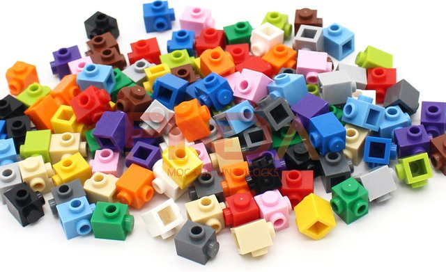jile 26604 Ziegel modifiziert 1x1 mit Stehbolzen, 50-teiliges Set, Bunt / Mehrfarbig - Bild 1