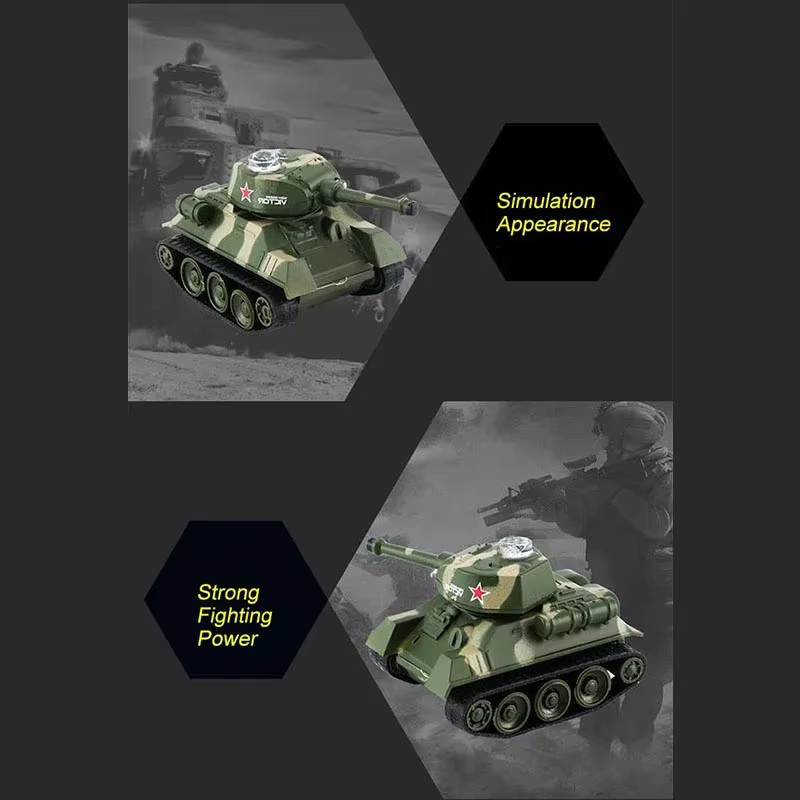 CONUSEA Mini RC Panzer, ferngesteuerter Kettenpanzer, Grün - Bild 3