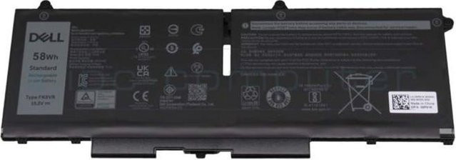 Dell Akku 4-Zellen 58Wh Schwarz (8H6WD) - Bild 1