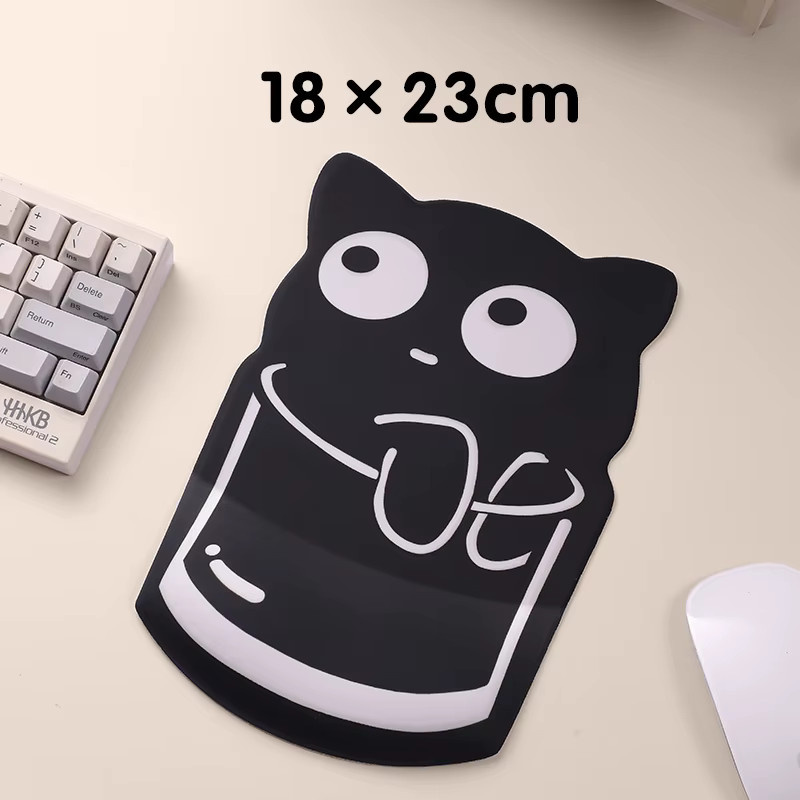 Ergonomisches Mauspad mit Tastatur-Handgelenkauflage aus Memory-Schaum und Silikon in Schwarz - Bild 2