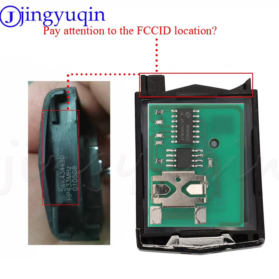 Siemens VDO Flip Auto Remote Key 434MHz 4D63 für Mazda M2 Demio M3 Axela M5 Premacy M6 Atenza in Schwarz - Bild 3