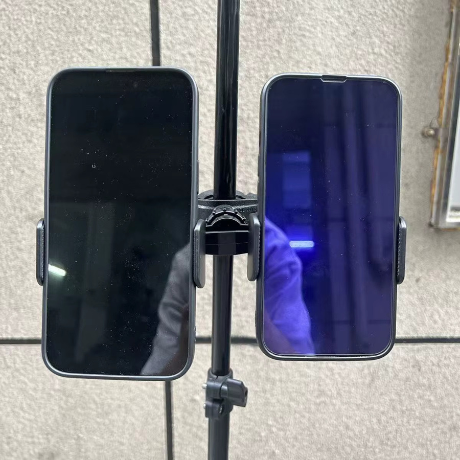 Universelles Stativ-Zubehör für Live-Streaming: Drehbarer Telefonhalter mit fester Basis in Schwarz - Bild 2
