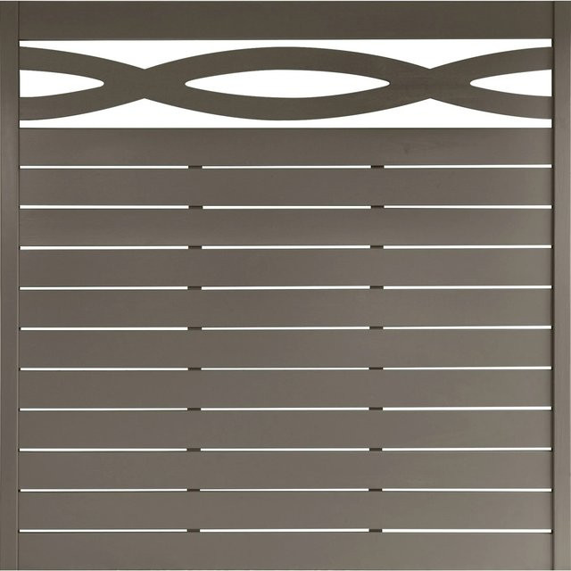 Zaunelement Andrewex Geneva LS Gerade aus Nadelholz in Grau, B/H: 180 x 180 cm - Bild 1