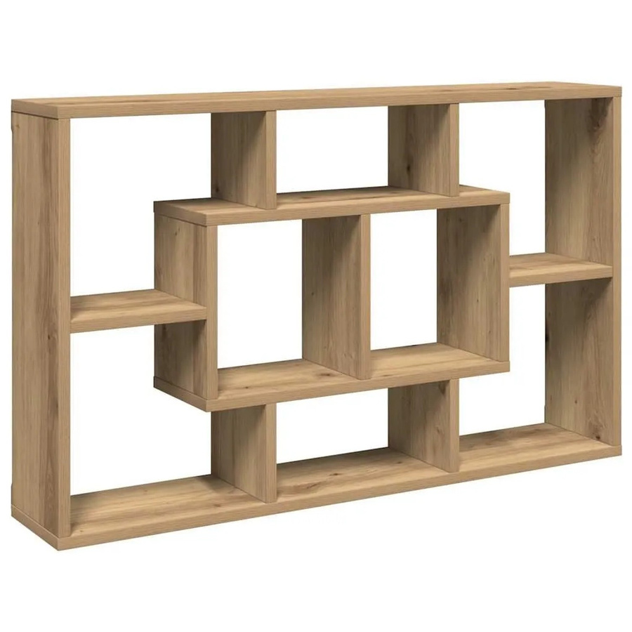 vidaXL Wandregal Artisan-Eiche in Braun aus Holzwerkstoff, B: 85 cm, T: 16 cm, H: 52,5 cm - Bild 2