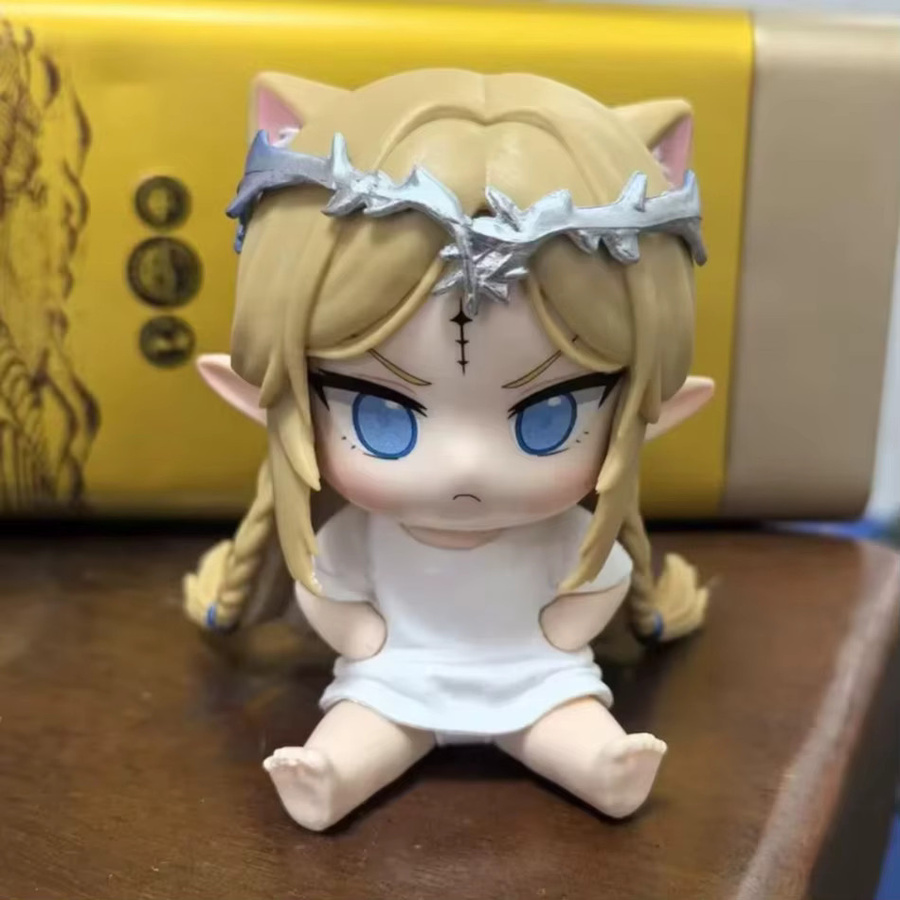 Cartethyia Wuthering Waves Chibi Figur, Weißer Pyjama, PVC-Statue, ab 6 Jahren - Bild 3