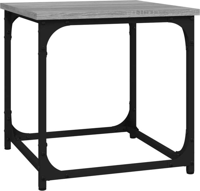 vidaXL Beistelltisch in Grau Sonoma aus Holzwerkstoff und Stahl, B/T/H: 40 x 40 x 40 cm - Bild 1