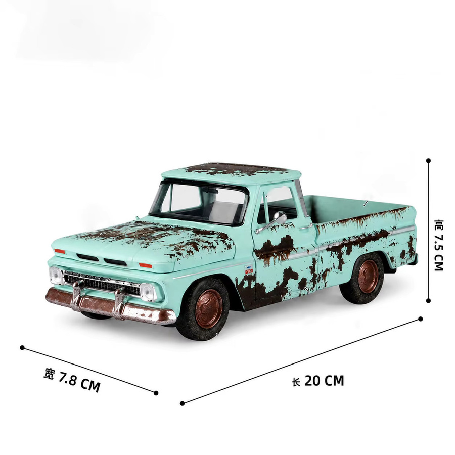 WELLY 1966 Chevrolet C10 Fleetside, Modell, 1:24, Metall, Blau - Bild 2
