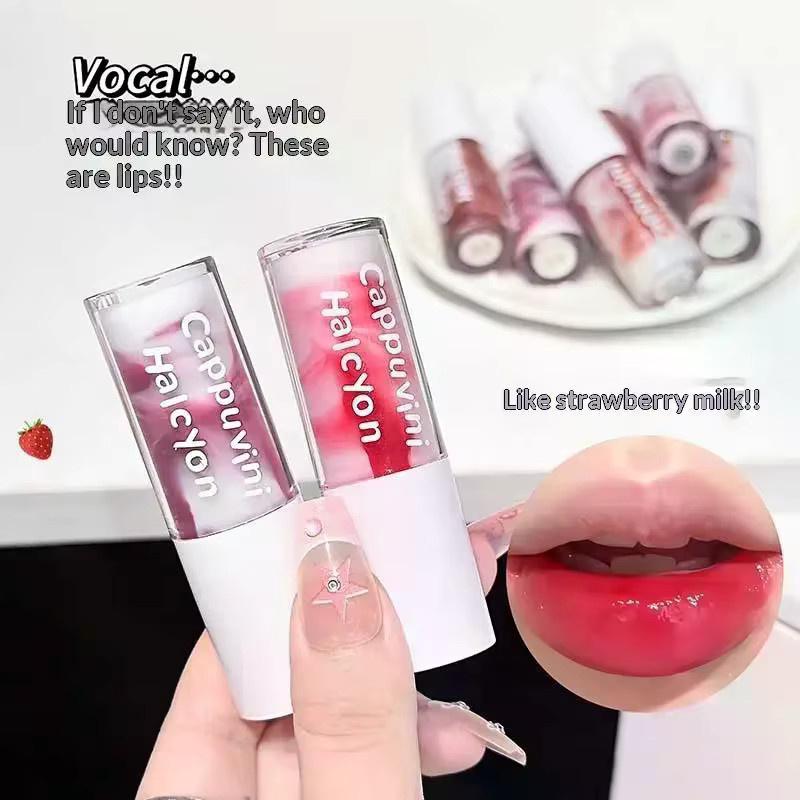 Cappuvini Lip Gloss, 2-Farben, Lip Glaze Pendant Lip Tint - Bild 5