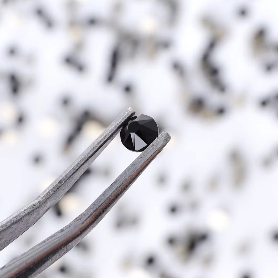 QIIY Strasssteine Kristall Schwarz, Glänzend, Nail Art Zubehör - Bild 5