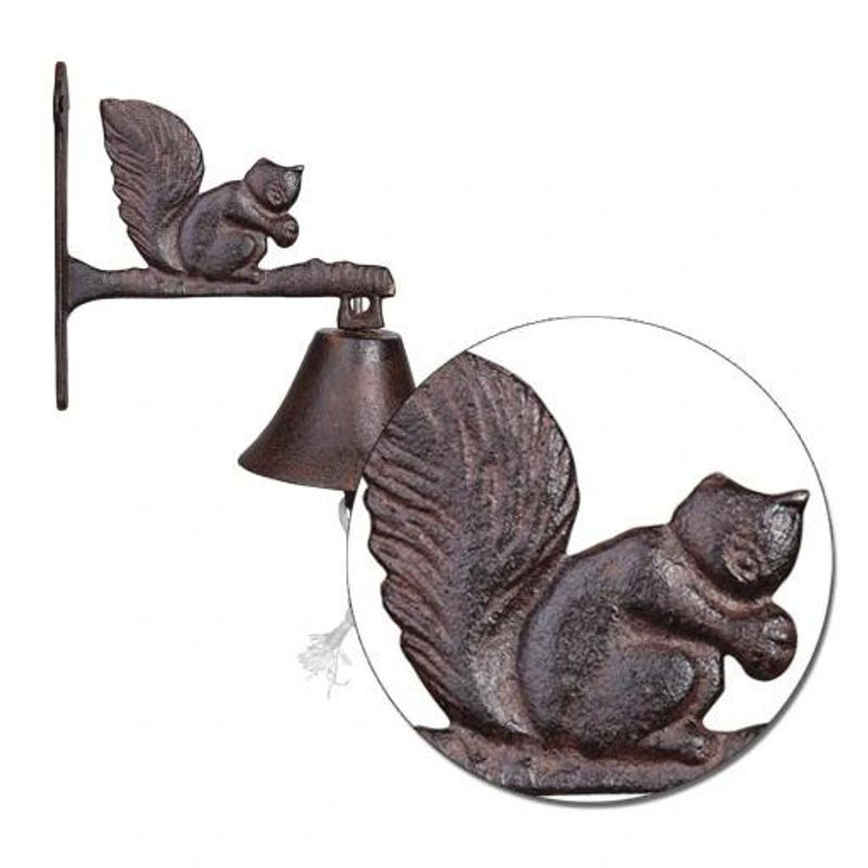 Retro Türklopfer Eichhörnchen aus Gusseisen zur Wandmontage - Bild 4