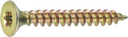 GECCO Spanplattenschrauben Torx in Gold, 1000 Stück, Durchmesser: 4,5 mm, Länge: 30 mm - Bild 1
