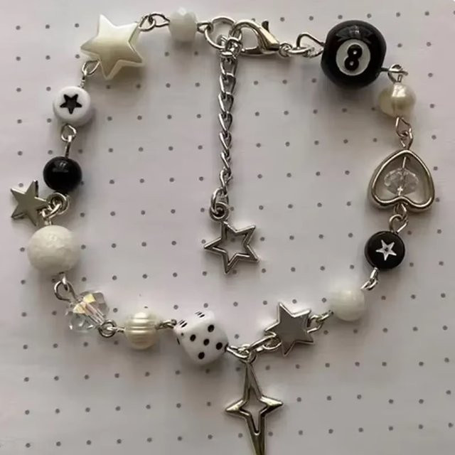 YiYuYiHua Perlen-Armband, Ball Star Perlen-Würfel-Armband - Bild 1