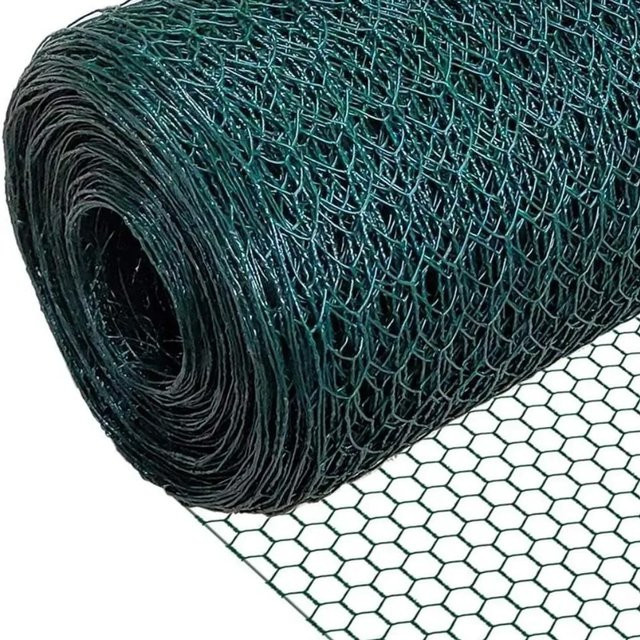 PROREGAL Maschendrahtzaun Keepy Sechseckgeflecht, Farbe: Grün, Höhe: 1,0 m, Länge: 25 m, Maschenweite: 13 mm, Drahtstärke: 1,0 mm, PVC-beschichtet - Bild 1