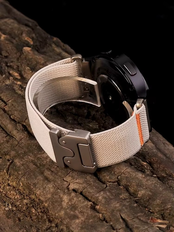 Uhrenarmband Textil/NATO, Weiß, Unisex, 20mm 22mm - Bild 1