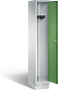 C+P Garderobenschrank Classic mit Resedagrün Front und lichtgrauem Korpus, H: 180 cm, B: 32 cm, T: 50 cm - Bild 1
