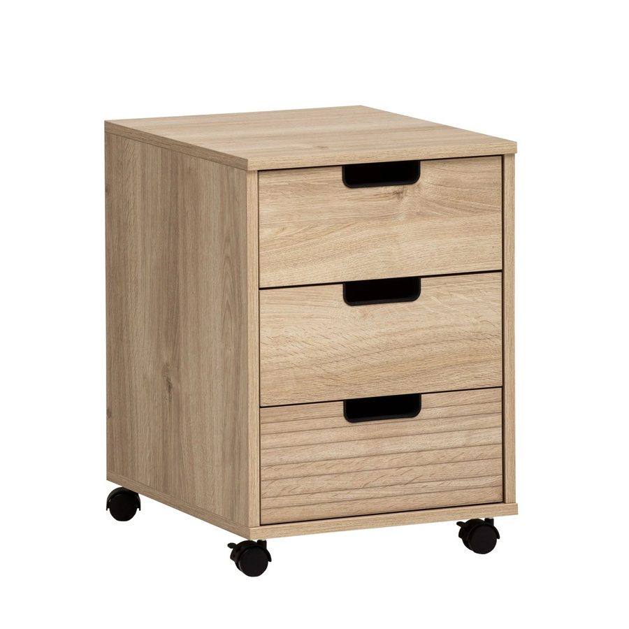 Schildmeyer Rollcontainer Emmik Büro Eiche Nachbildung mit Rollen B/T/H: 57 x 50 x 40,1 cm - Bild 2