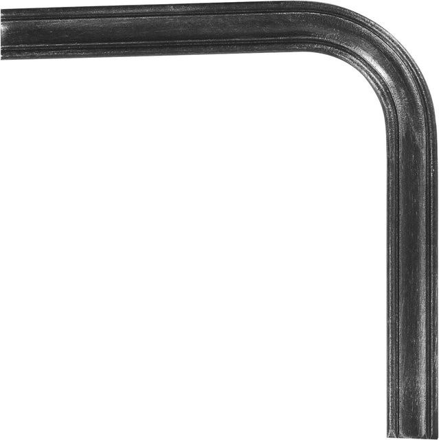 FeNau Handlauf-Bogen 90 Grad aus Stahl mit Längsrille, Farbe Grau, Breite: 40 mm, Höhe: 8 mm - Bild 1