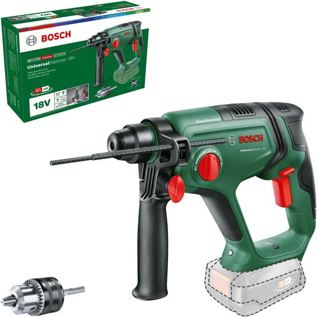 Bosch UniversalHammer 18V Akku-Bohrhammer in Grün/Schwarz (Solo) - Bild 1