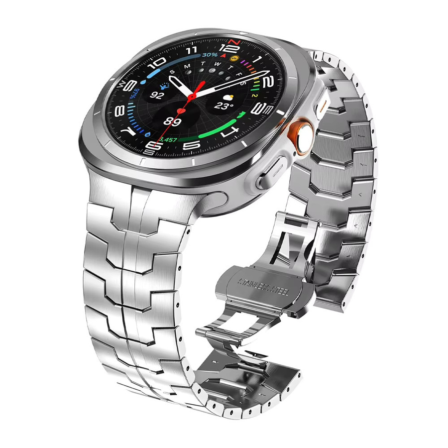 Uhrenarmband Edelstahl, Silber, Unisex - Bild 1