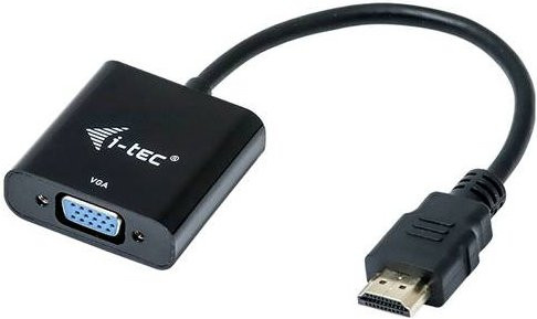 i-tec HDMI auf VGA Adapter in Schwarz mit 1x HDMI-Stecker und 1x VGA-Buchse, 0,15 m - Bild 2