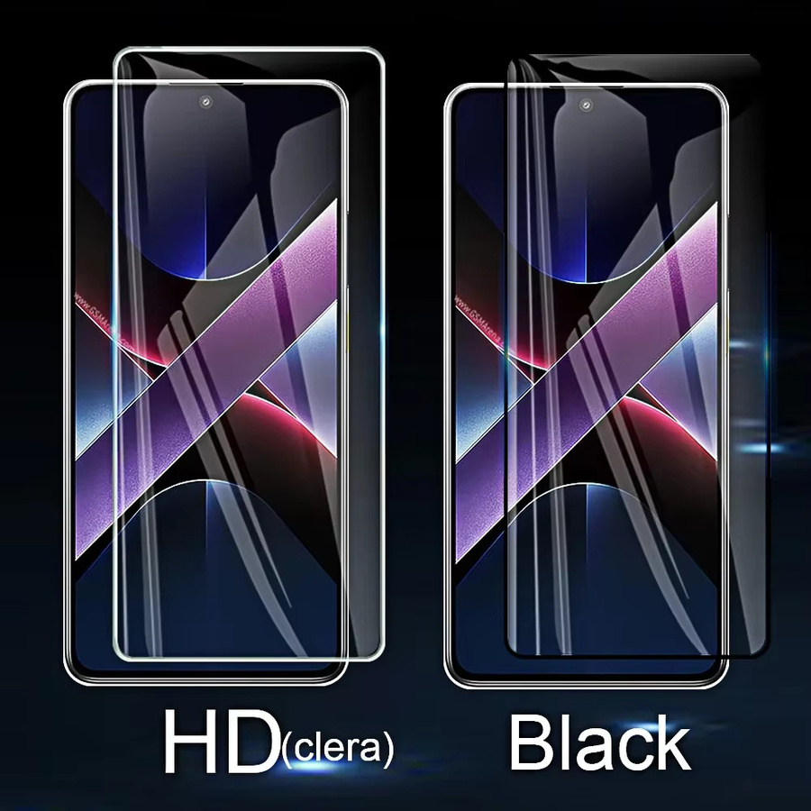 4 Stück Displayschutzfolien aus gehärtetem Glas für Xiaomi Poco X7 Pro X6 X5 X4 Pro 5G, Full Cover Schutzfolie, transparent - Bild 2