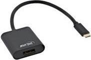 InLine USB-C auf DisplayPort Videokabel-Adapter Schwarz, Länge: 0,2 m - Bild 1