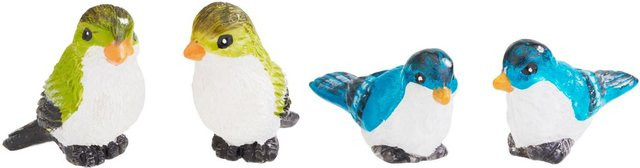 VBS Miniatur Vogel Wanda in Blau Grün Multi aus Polyresin für Tischdeko und Ostern - Bild 1